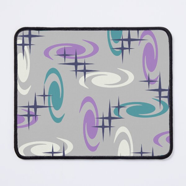 Item preview, Retro Atomic Age Swirls Stars Pattern Multicolored 8 designed and sold by thepixelgarden.