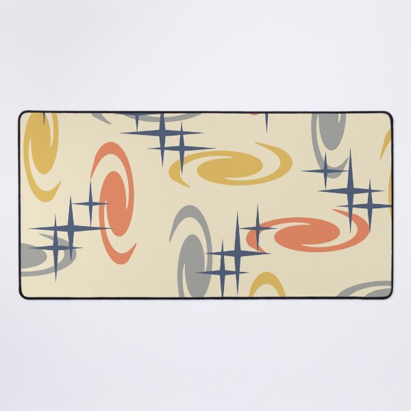Item preview, Retro Atomic Age Swirls Stars Pattern Multicolored 10 designed and sold by thepixelgarden.