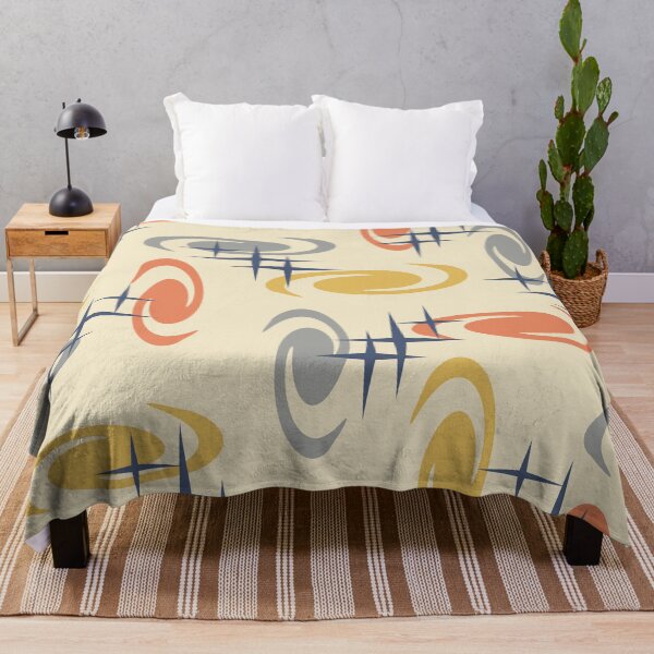 Item preview, Retro Atomic Age Swirls Stars Pattern Multicolored 10 designed and sold by thepixelgarden.
