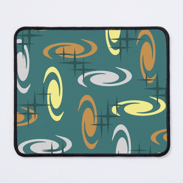 Item preview, Retro Atomic Age Swirls Stars Pattern Multicolored 12 designed and sold by thepixelgarden.