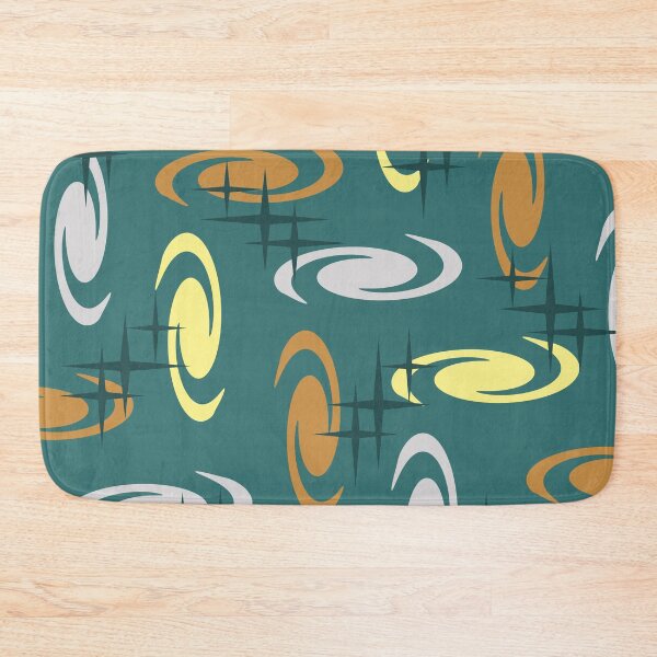 Item preview, Retro Atomic Age Swirls Stars Pattern Multicolored 12 designed and sold by thepixelgarden.