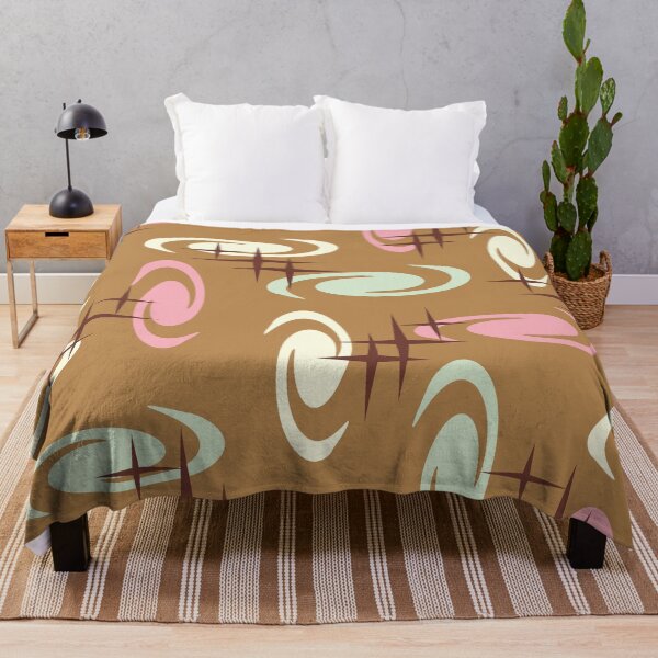Item preview, Retro Atomic Age Swirls Stars Pattern Multicolored 14 designed and sold by thepixelgarden.