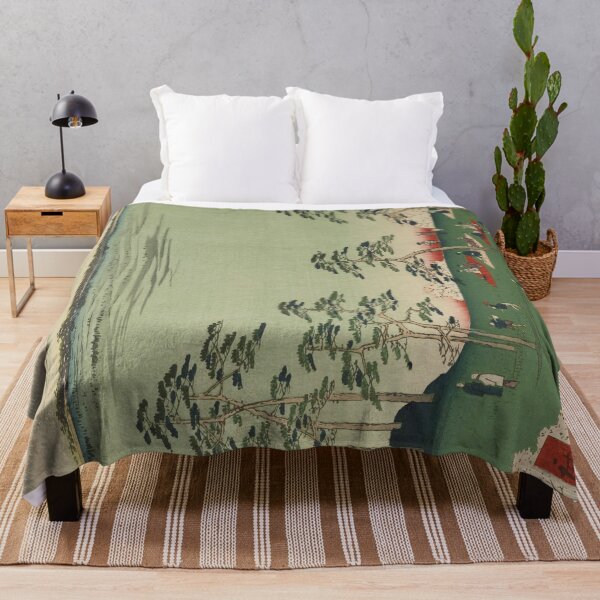 Item preview, Spring Trees Mountain Ukiyo-e Japanese Art designed and sold by VintageArchive.