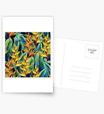 Watercolor heliconia Postcards