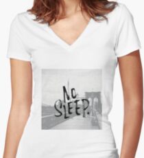 No sleep till... Women's Fitted V-Neck T-Shirt