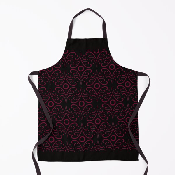 Item preview, Floral doorbell (red on black) designed and sold by Encie-Designs.