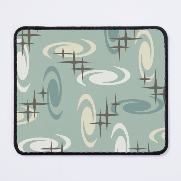 Item preview, Retro Atomic Age Swirls Stars Pattern Multicolored 18 designed and sold by thepixelgarden.