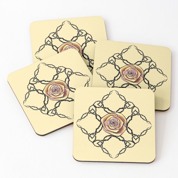Item preview, Thorny Rose Ornament - Yellow designed and sold by Olooriel.