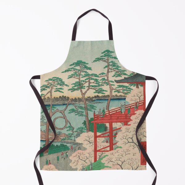 Item preview, Spring Blossoms and Pond Ukiyo-e Japanese Art designed and sold by VintageArchive.