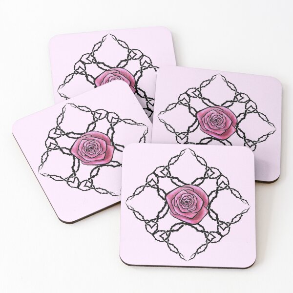 Item preview, Thorny Rose Ornament - Pink designed and sold by Olooriel.