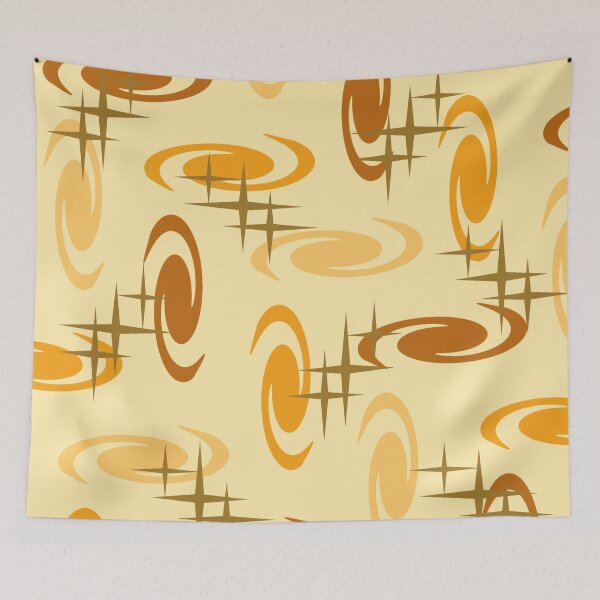 Artikelvorschau, Retro Atomic Age Swirls Stars Pattern Mehrfarbig 20 entworfen und verkauft von thepixelgarden.