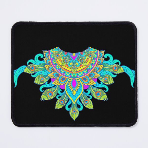 Item preview, Trendy Pink Peacock Feathers Multicolored Artwork designed and sold by GoodVibes305.