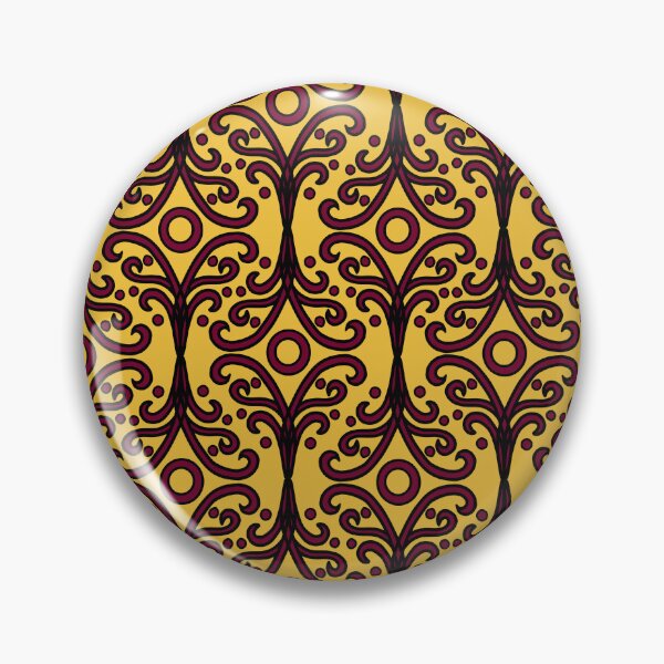 Item preview, Copy of Floral doorbell (red on yellow)  designed and sold by Encie-Designs.