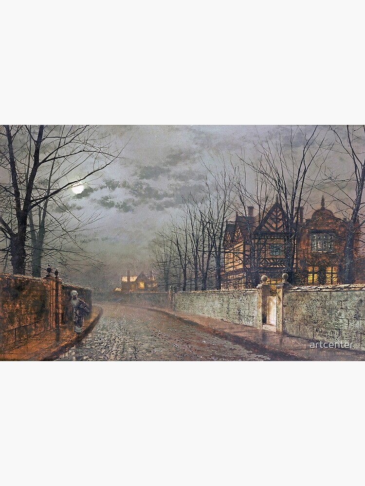 "John Atkinson Grimshaw Old English House, Moonlight After Rain