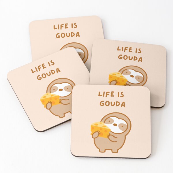 Item preview, La vida es buena pereza con queso gouda designed and sold by theslothinme.