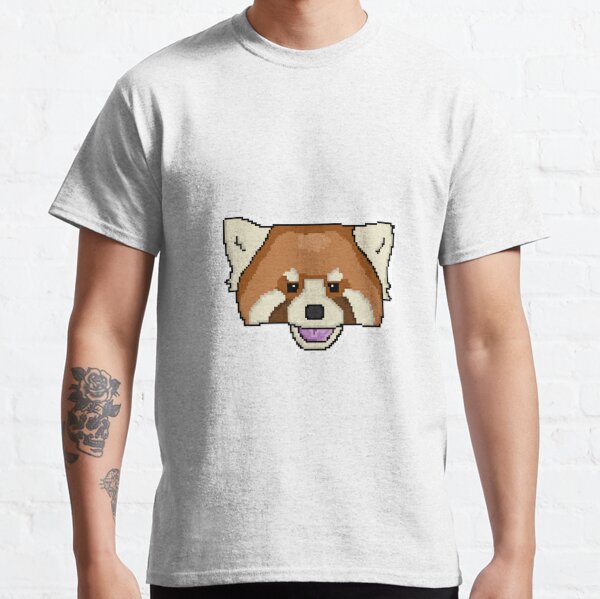 panda rouge souriant T-shirt classique
