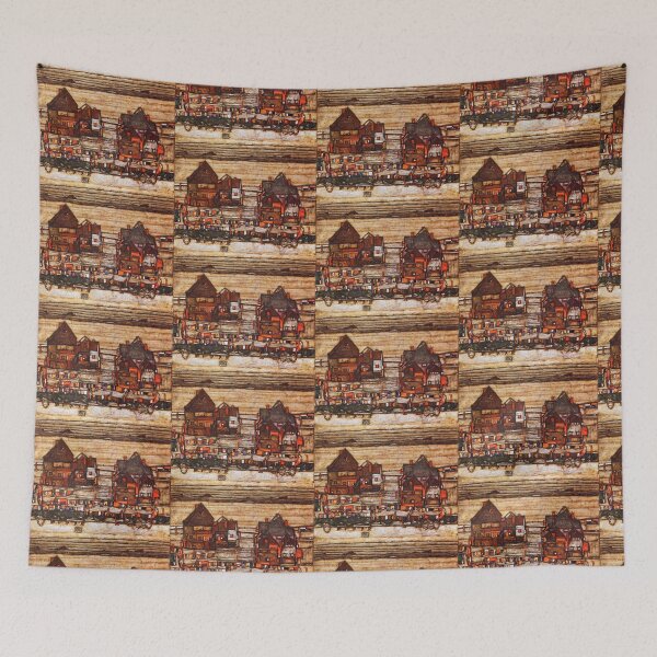 Item preview, Egon Schiele Town Painting designed and sold by Vintage Designs +.