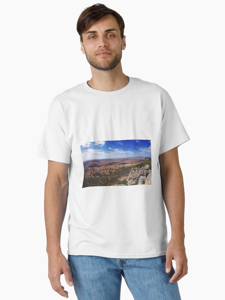 Thumbnail 1 of 7, Classic T-Shirt, On the top of Mount Arapiles designed and sold by howieb101.