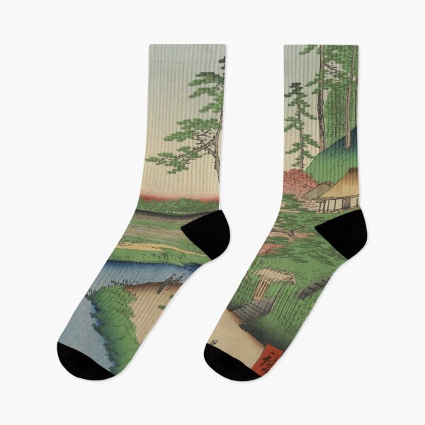 Item preview, Spring Trees on Aqueduct Ukiyo-e Japanese Art designed and sold by VintageArchive.