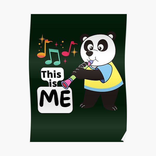  music this is me music bear 4 poster for sale by prabath redbubble