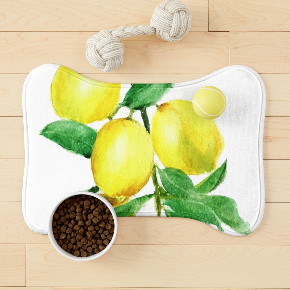 Yellow Lemons Oven Mitt, Organic Cotton Lemon Dance Design from Original  Watercolor Art – SIP seriously imbibed products