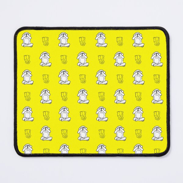 Item preview, Yellow monkey pattern with covered eyes designed and sold by marufemia.