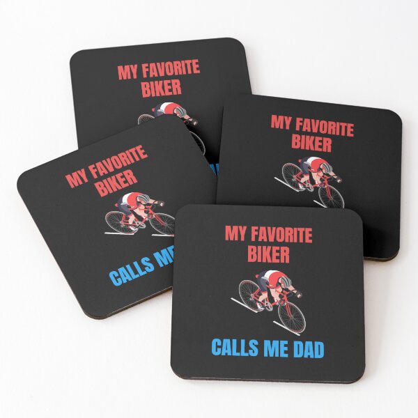 Item preview, My Favorite Biker Calls Me Dad, Funny Father's Day Design designed and sold by HermoTees.