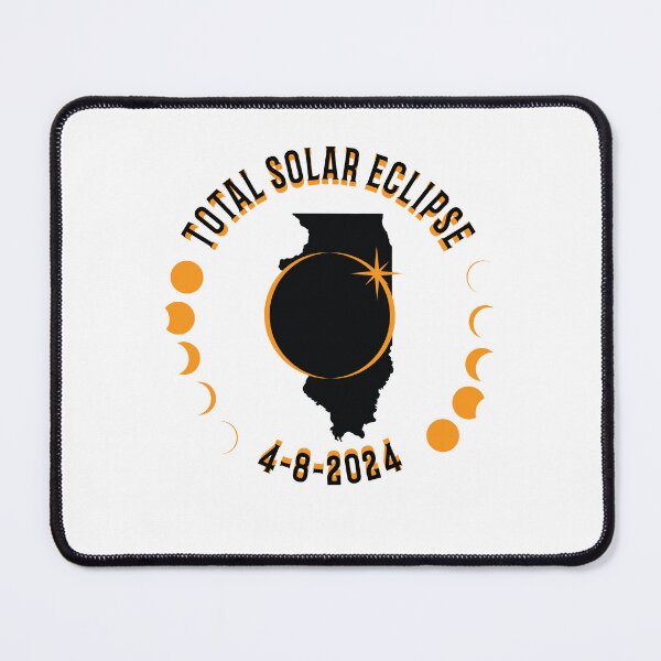 Item preview, Illinois Total Solar Eclipse Path 2024 Eclipse Souvenir designed and sold by The Junto Shop.
