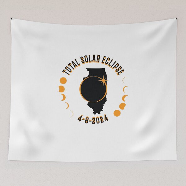 Item preview, Illinois Total Solar Eclipse Path 2024 Eclipse Souvenir designed and sold by The Junto Shop.