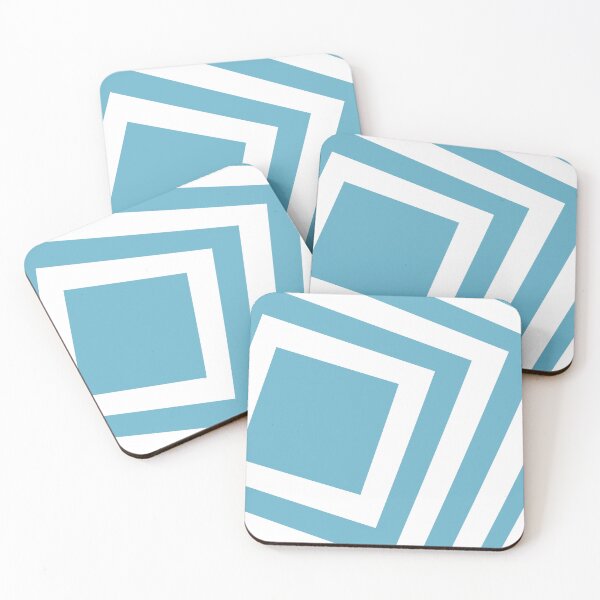 Item preview, Ocean blue squares background designed and sold by flamendes.