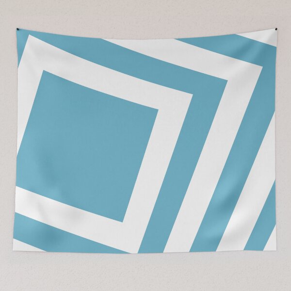 Item preview, Ocean blue squares background designed and sold by flamendes.
