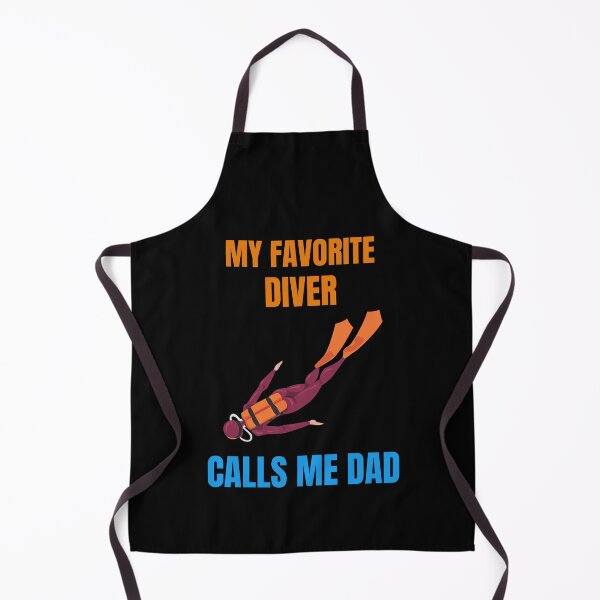 Item preview, My Favorite Diver Calls Me Dad, Funny Father's Day Design designed and sold by HermoTees.