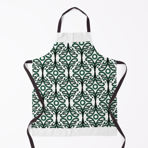 Item preview, Floral doorbell (green on white) designed and sold by Encie-Designs.