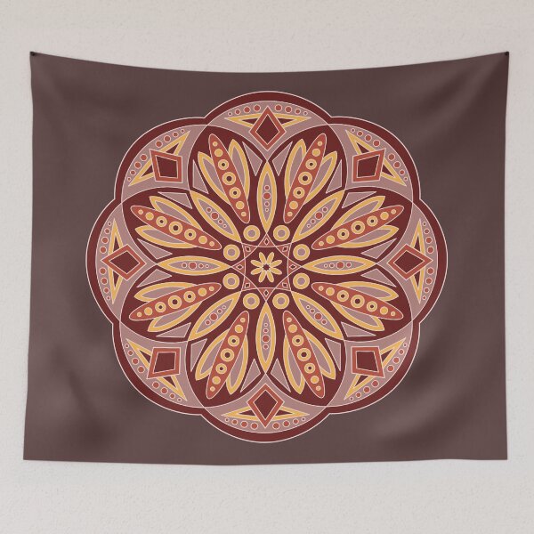 Item preview, Pomegranate Shortbread Mandala designed and sold by Allison Stockslager.
