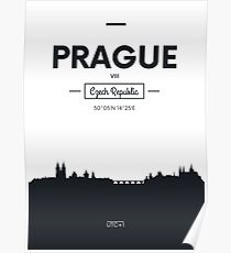 Poster Stadt Skyline Prag Poster