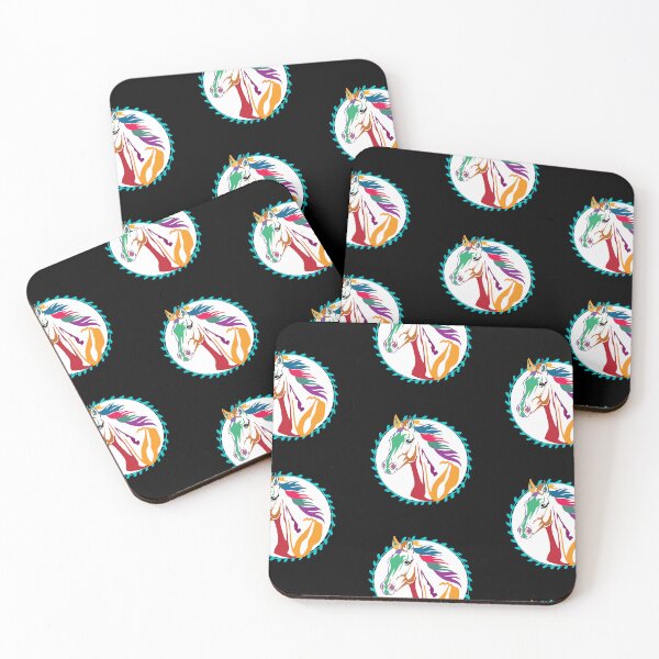 Item preview, CABALLOS GALOPANDO POR EL CAMPO/ HORSES GALLOPING THROUGH THE FIELD Sticker designed and sold by Arabi4.