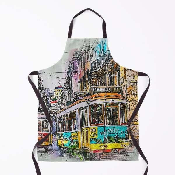 Item preview, Portugal City Trams Lisbon Street designed and sold by DigitalChickHub.