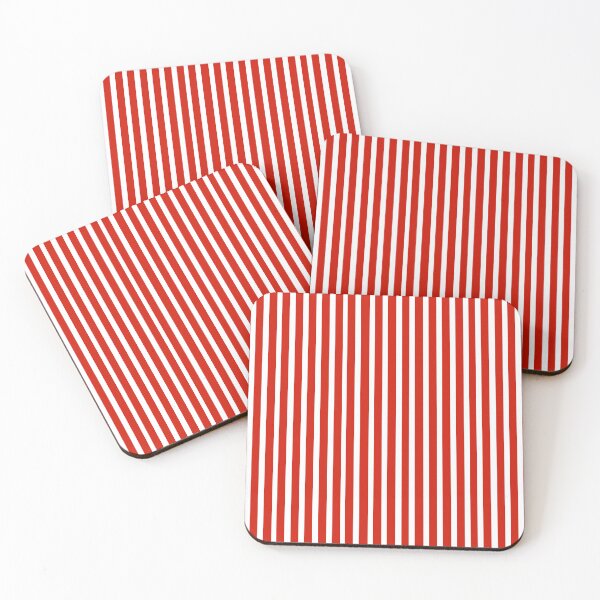 Item preview, Red and White Vertical Striped Pattern designed and sold by Gsallicat.