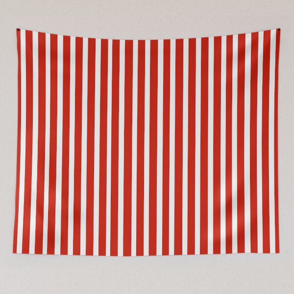 Item preview, Red and White Vertical Striped Pattern designed and sold by Gsallicat.