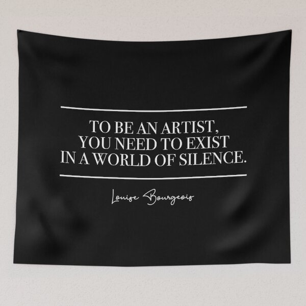 Item preview, To be an artist you need to exist in a world of silence. (white) designed and sold by didijuca.