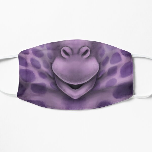 Purple Giraffe Face Flat Mask