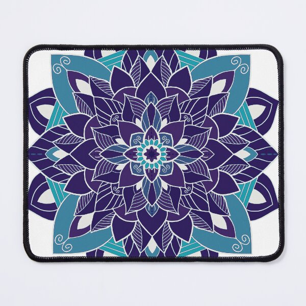 Item preview, Turquoise and Blue Flower designed and sold by OwlBeeDesigns.