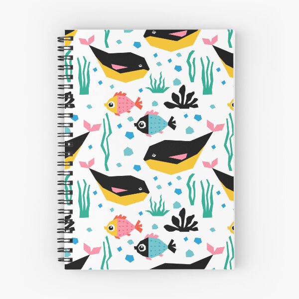Item preview, Whales and Fish Cute Oceanic Aquatic Pattern designed and sold by silviaol.