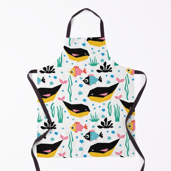 Item preview, Whales and Fish Cute Oceanic Aquatic Pattern designed and sold by silviaol.