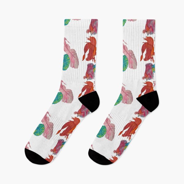 Item preview, betta fish in watercolor designed and sold by altairaleon.