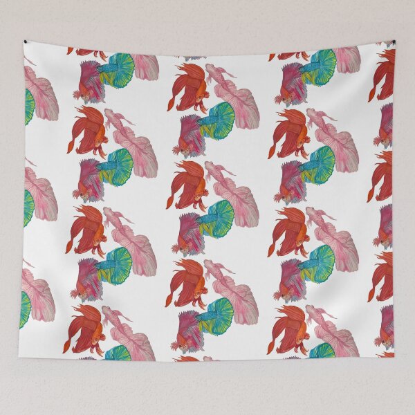 Item preview, betta fish in watercolor designed and sold by altairaleon.