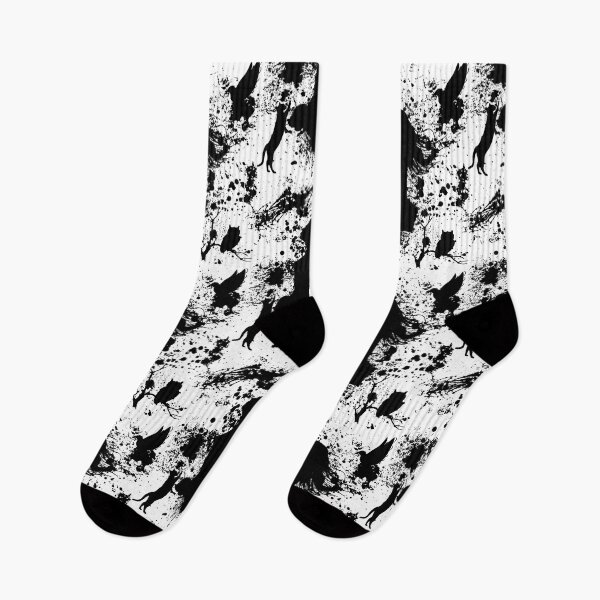 Item preview, woman in black splatters with animals designed and sold by Cora Gregory.