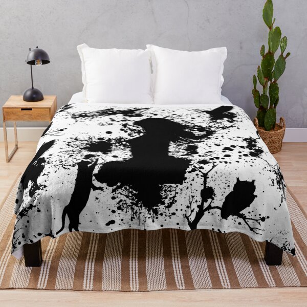 Item preview, woman in black splatters with animals designed and sold by Cora Gregory.