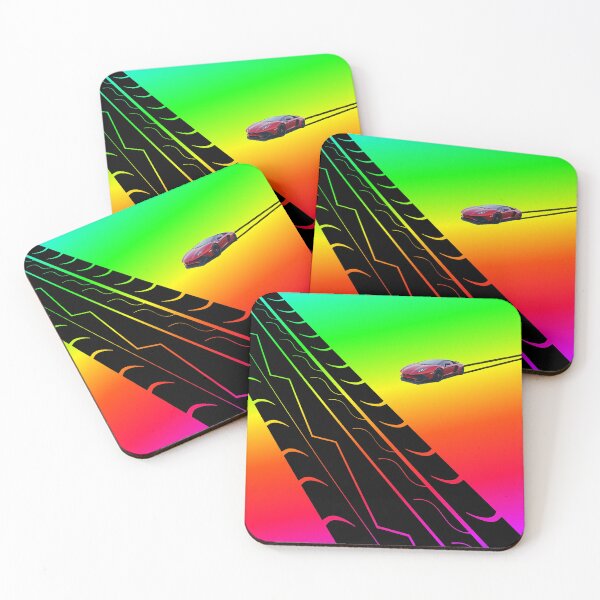 Item preview, Super Sports car tire tread rainbow deSign designed and sold by MystixJack.