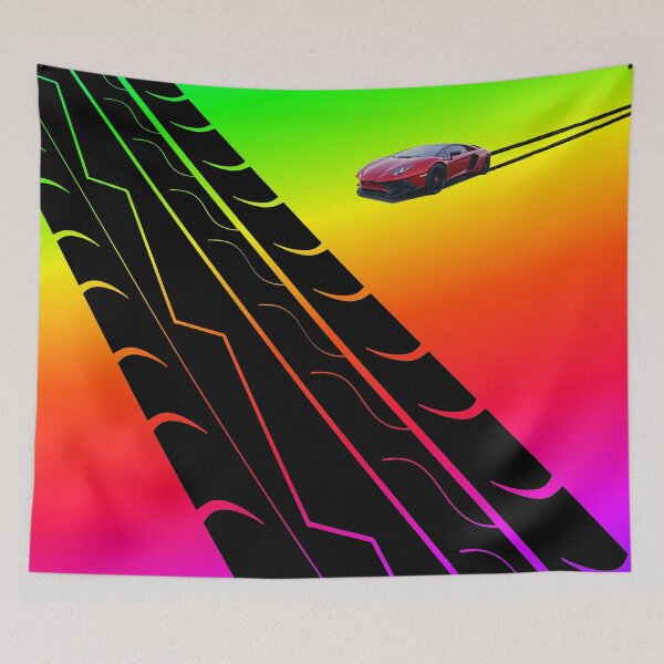 Item preview, Super Sports car tire tread rainbow deSign designed and sold by MystixJack.